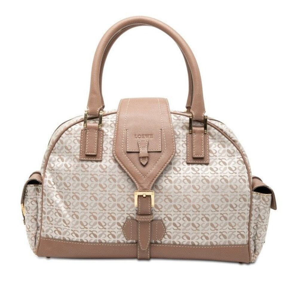 Loewe Canvas Repeat Anagram Handbag Pink